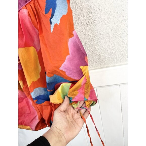 FARM Rio Ombré Chita Romper Floral Vacation Tropical Cruise Resortwear Small - Picture 7 of 16